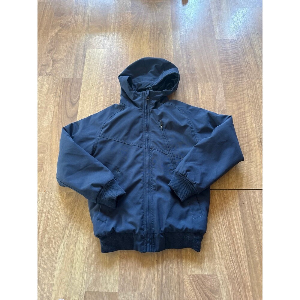 VOLCOM boys winter outerwear puffer lined navy jacket